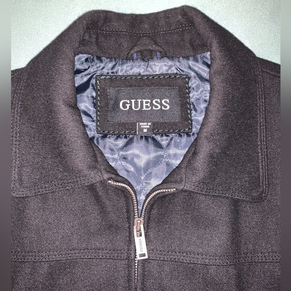 Guess Men Wool Jacket Black - Picture 3 of 8